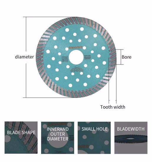 Factory High Quality 115mm 4.5inch Machine Marble Diamond Circular Saw Blade