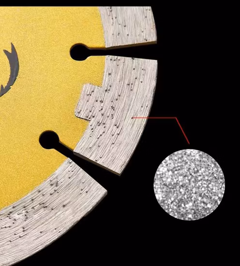 Dry Wet Cutting Tool Cutting Brick Marble Granite Vacuum Brazed Segment Continue Turbo Diamond Circular Saw Blade