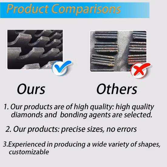 Diamond Segments for Stone Gang Saw Blades Diamond Tips for Marble