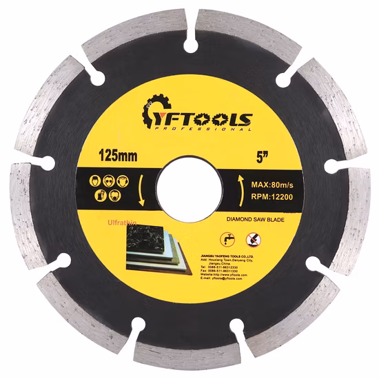 Segmented Circular Diamond Saw Blade for Cutting Marble, Stone, Concrete, Granite Material